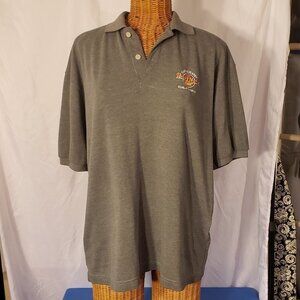 Men's Vintage HARD ROCK CAFE Short Sleeve Polo Shirt from Kuala Lumpur - L